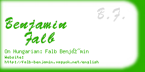 benjamin falb business card